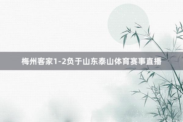 梅州客家1-2负于山东泰山体育赛事直播