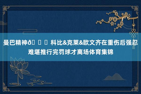 曼巴精神🙏科比&克莱&欧文齐在重伤后强忍难堪推行完罚球才离场体育集锦