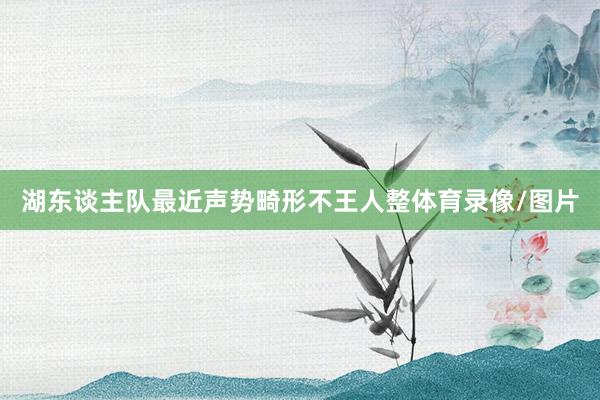 湖东谈主队最近声势畸形不王人整体育录像/图片