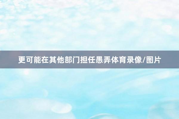 更可能在其他部门担任愚弄体育录像/图片