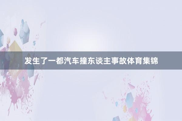 发生了一都汽车撞东谈主事故体育集锦