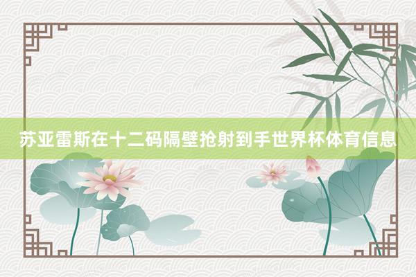 苏亚雷斯在十二码隔壁抢射到手世界杯体育信息