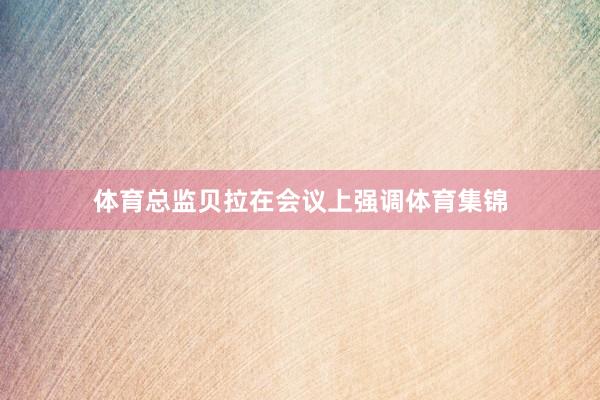 体育总监贝拉在会议上强调体育集锦