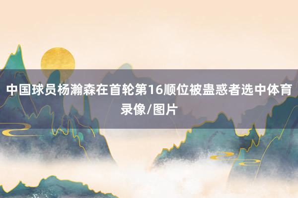 中国球员杨瀚森在首轮第16顺位被蛊惑者选中体育录像/图片