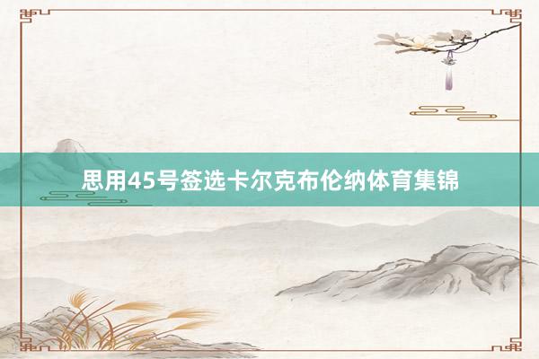 思用45号签选卡尔克布伦纳体育集锦