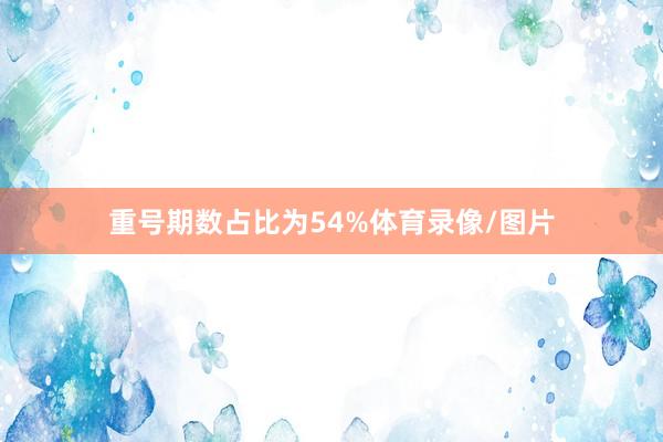 重号期数占比为54%体育录像/图片