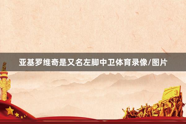 亚基罗维奇是又名左脚中卫体育录像/图片