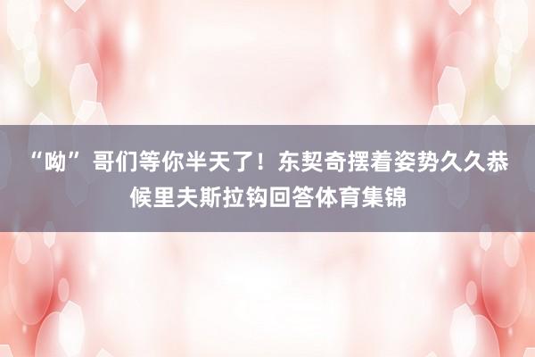 “呦” 哥们等你半天了！东契奇摆着姿势久久恭候里夫斯拉钩回答体育集锦