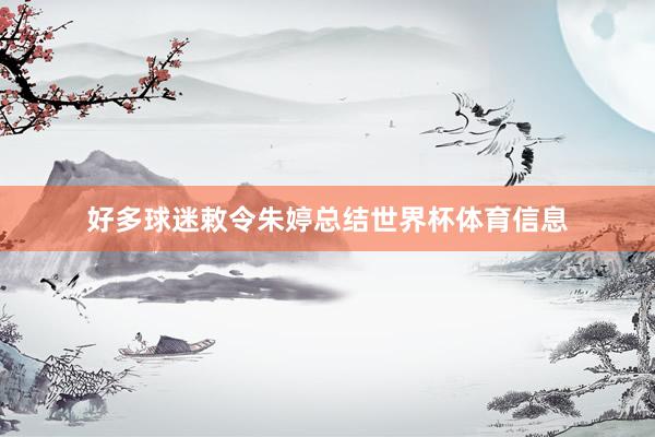 好多球迷敕令朱婷总结世界杯体育信息