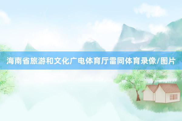 海南省旅游和文化广电体育厅雷同体育录像/图片