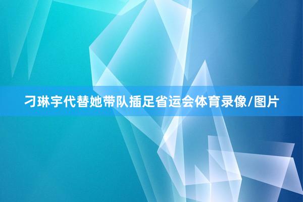 刁琳宇代替她带队插足省运会体育录像/图片
