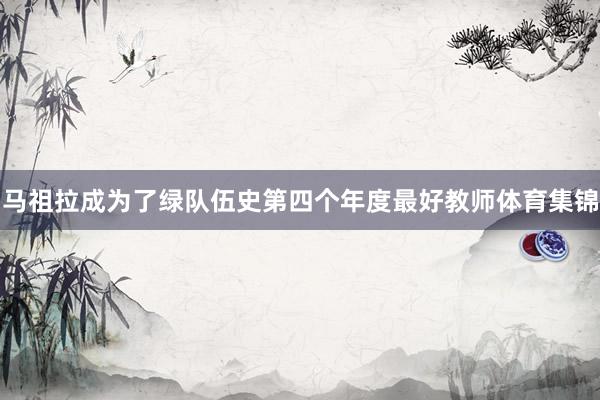 马祖拉成为了绿队伍史第四个年度最好教师体育集锦