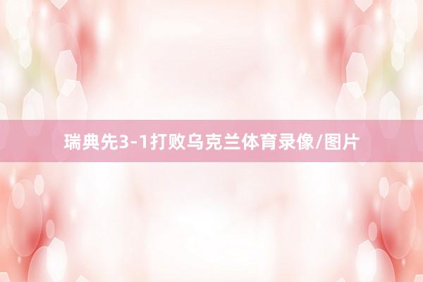 瑞典先3-1打败乌克兰体育录像/图片