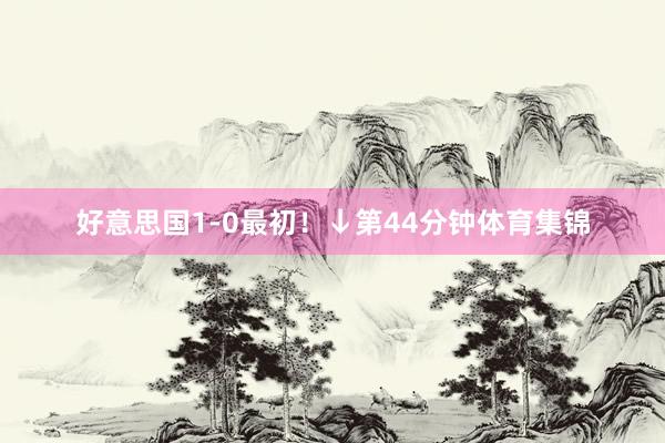 好意思国1-0最初！↓第44分钟体育集锦